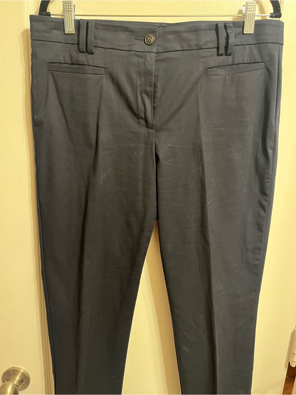 Ann Taylor Black Ankle Crop Dress Pants